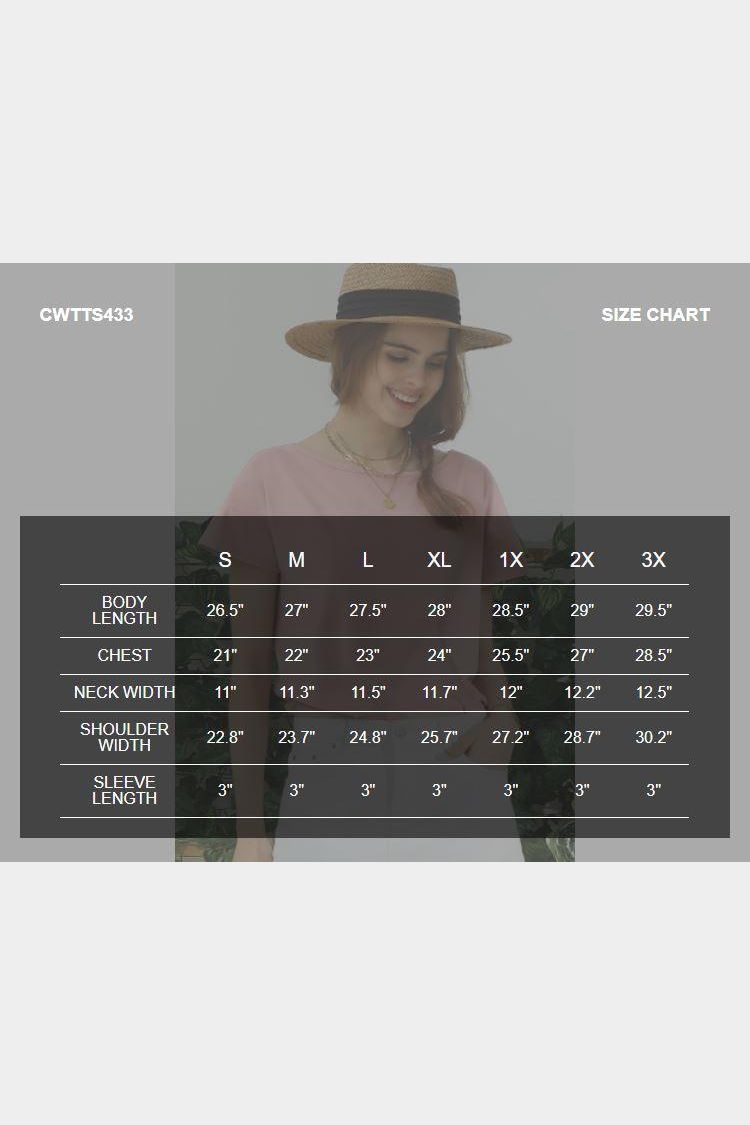 ROUND NECK SHORT SLEEVE T SHIRT TUNIC CASUAL TOP - Doublju