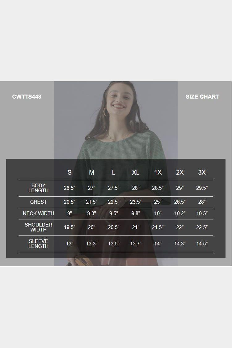 ROUND NECK ROLLED SHORT SLEEVE TUNIC TOP - Doublju