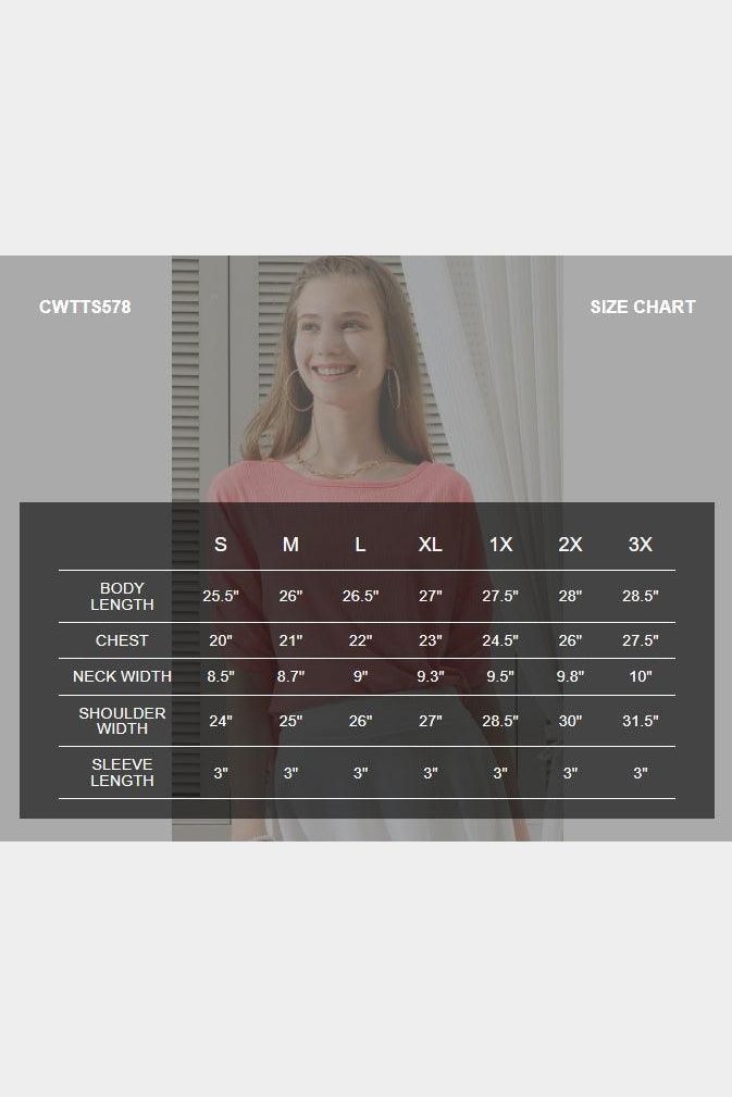 ROUND NECK SHIRRING SLEEVE POINTEELE RIB TEE TOP - Doublju