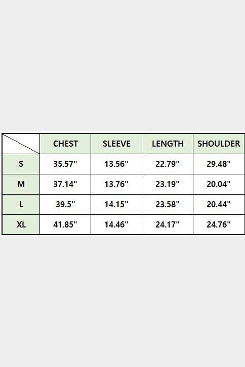 PUFF SHOULDER ROUND NECK SHORT CASUAL TOP - Doublju