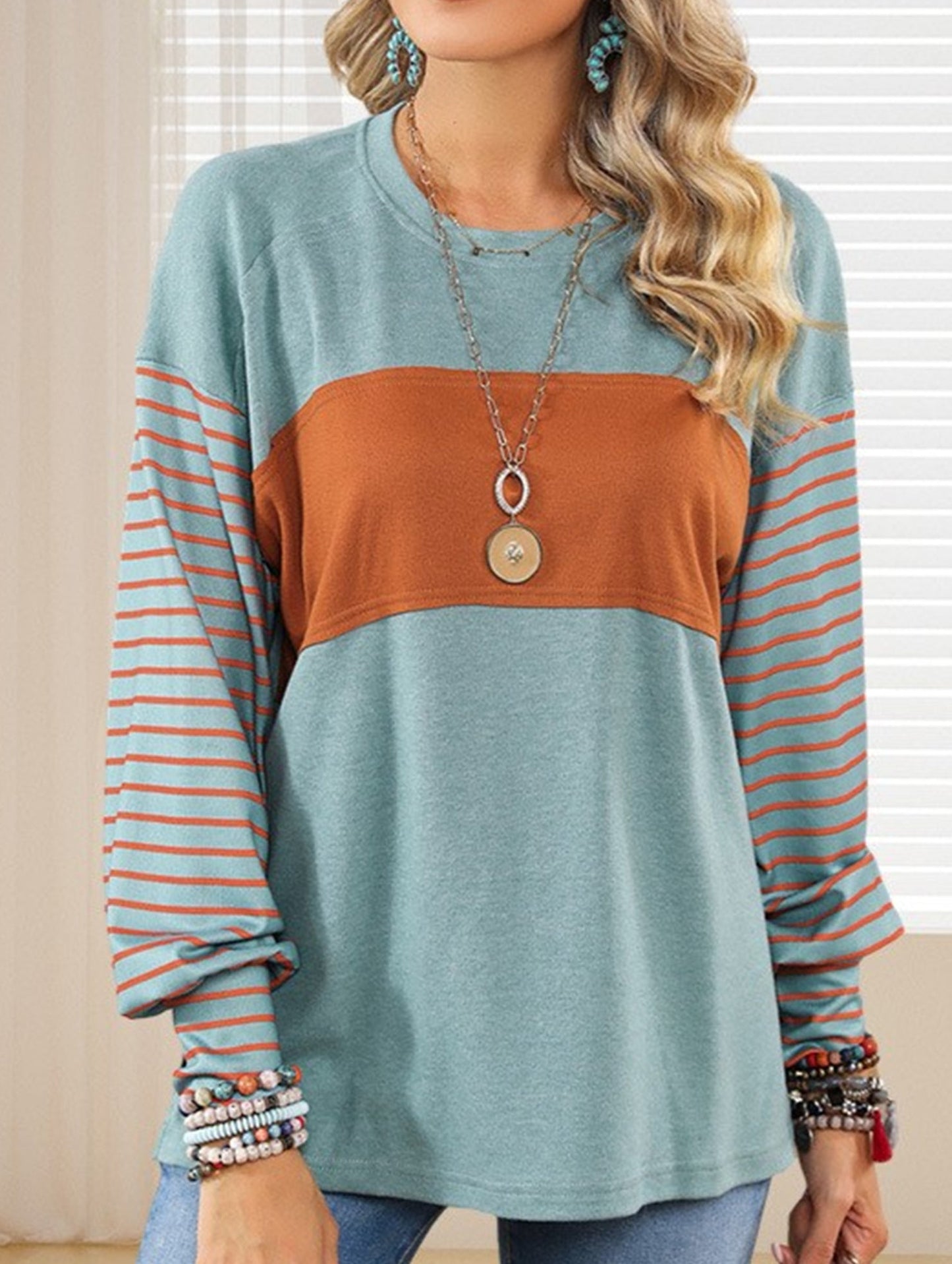 Countrycore Striped Contrast Long Sleeved T-Shirt