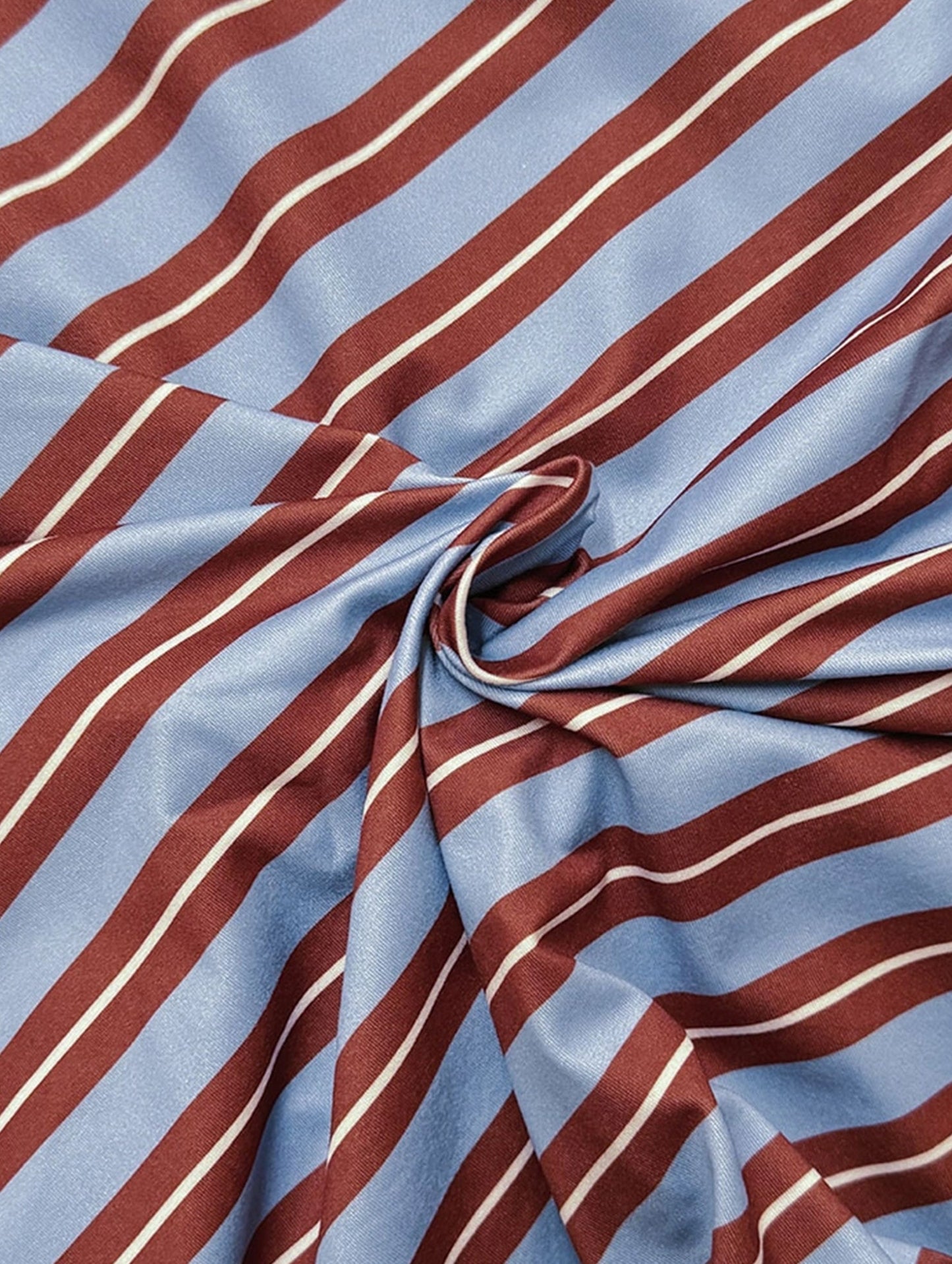 Preppy vintage contrast striped long sleeve T-shirt