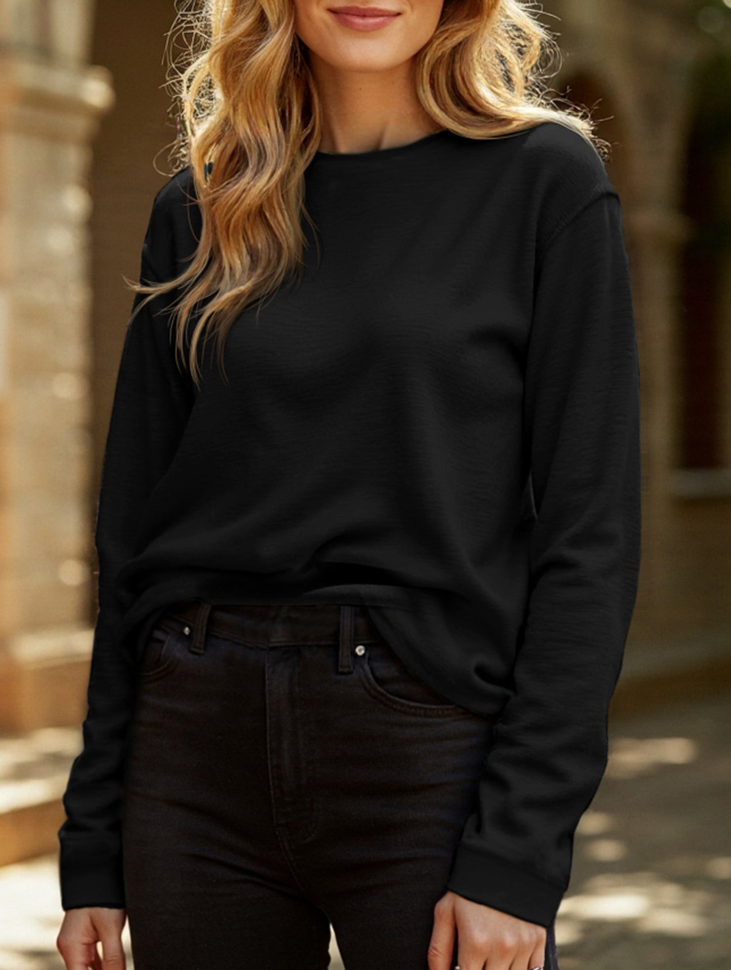 Soft base layer shirt long-sleeved T-shirt