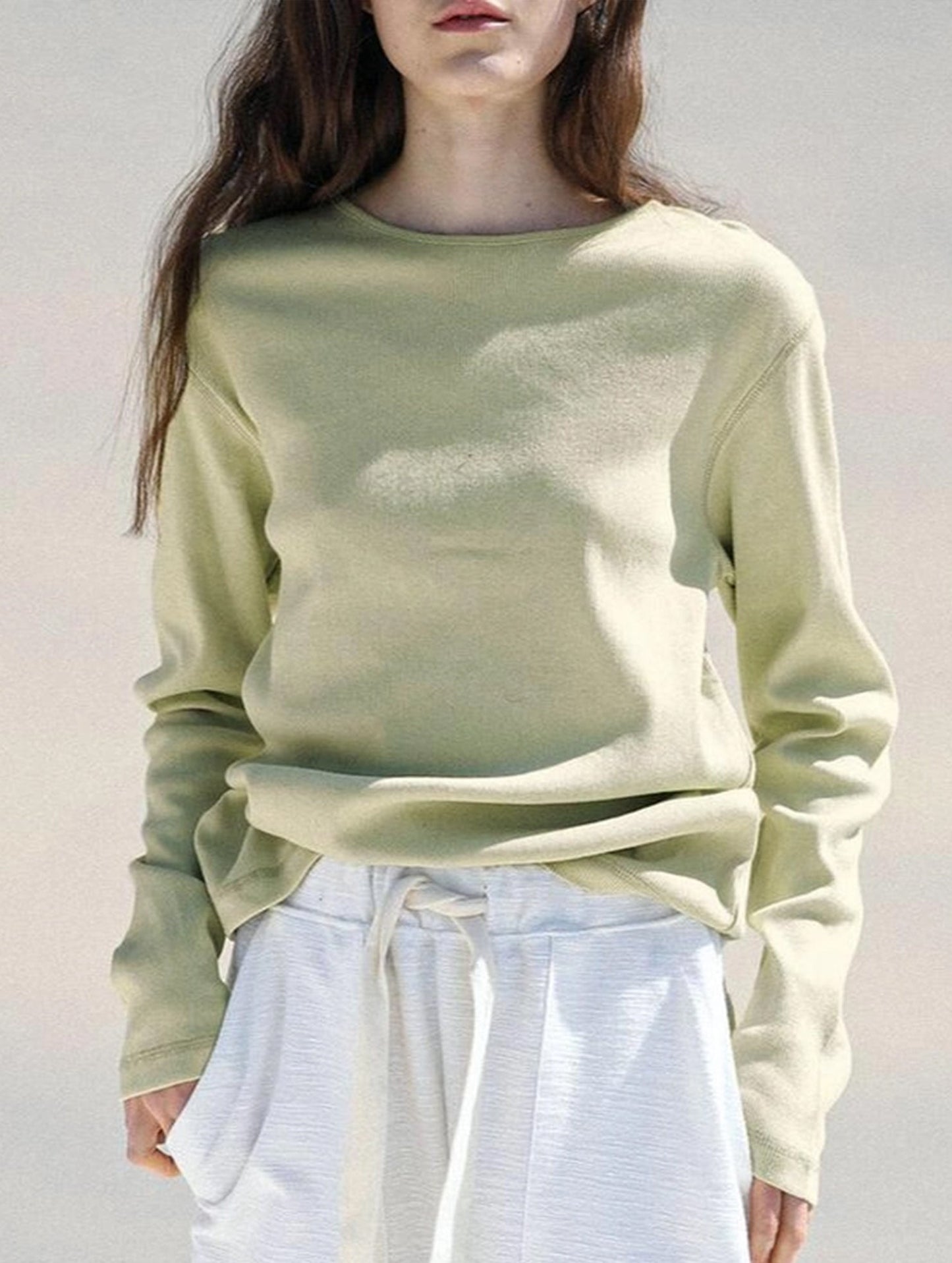 Soft base layer shirt long-sleeved T-shirt