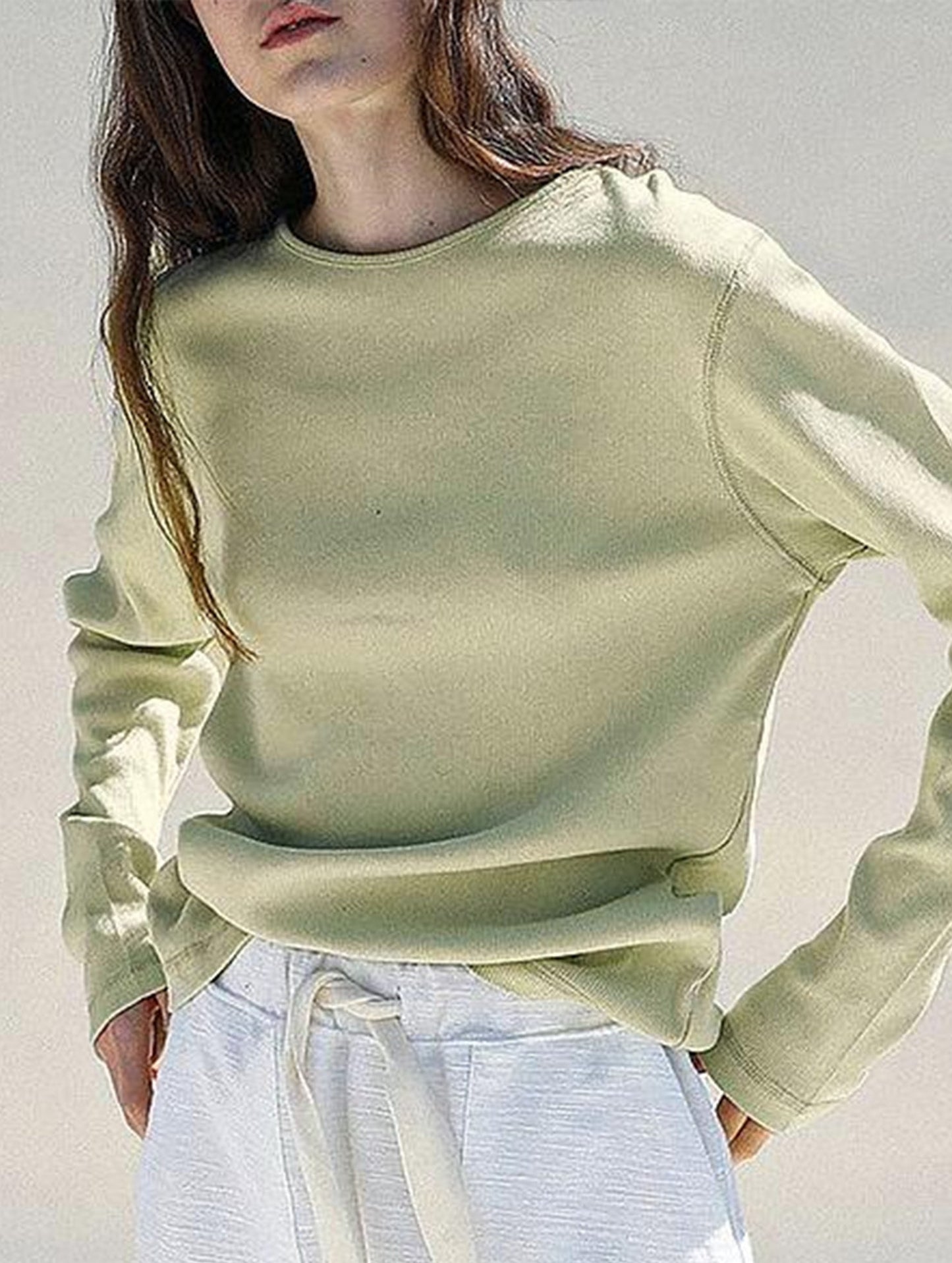 Soft base layer shirt long-sleeved T-shirt