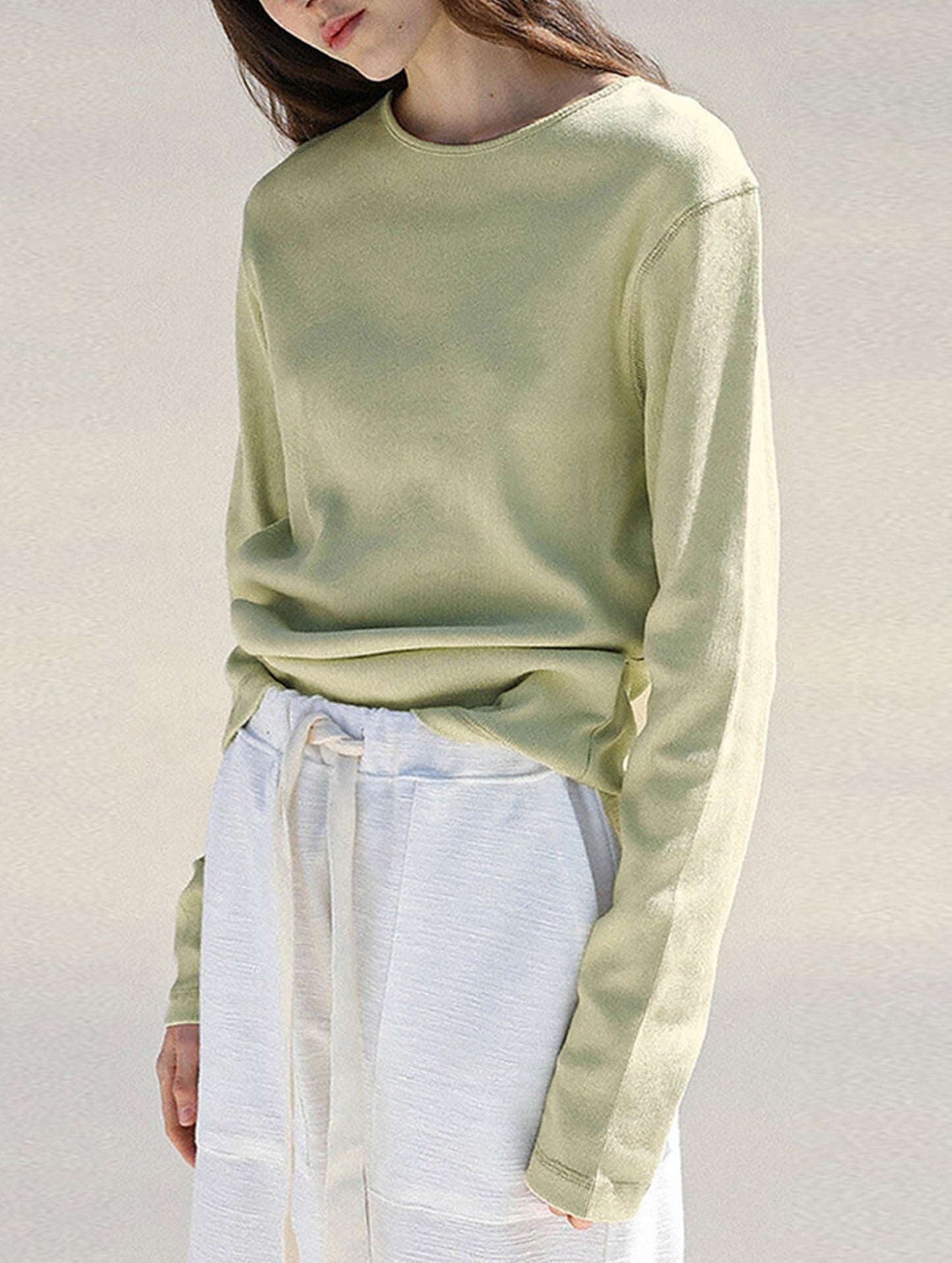 Soft base layer shirt long-sleeved T-shirt