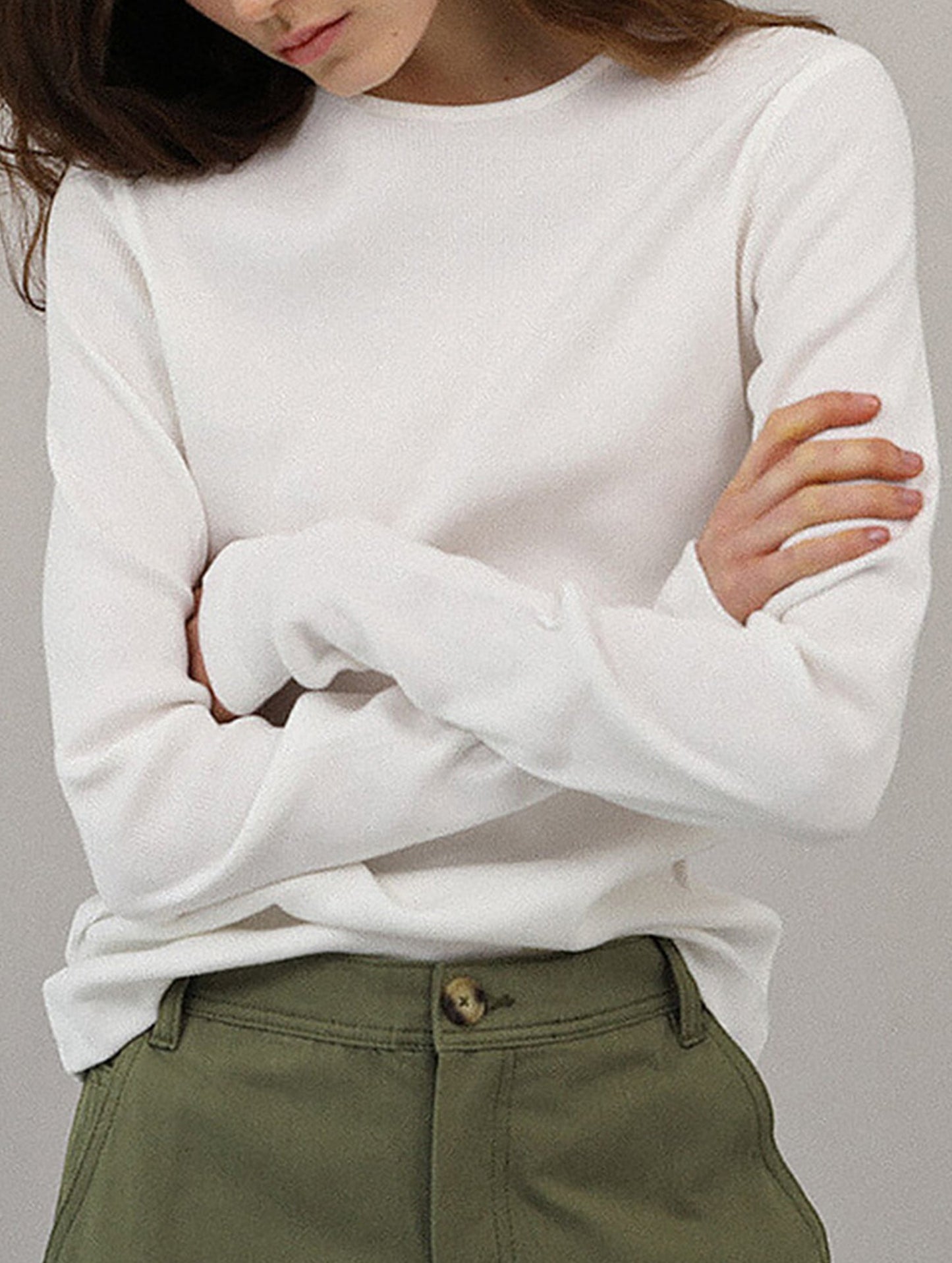 Soft base layer shirt long-sleeved T-shirt