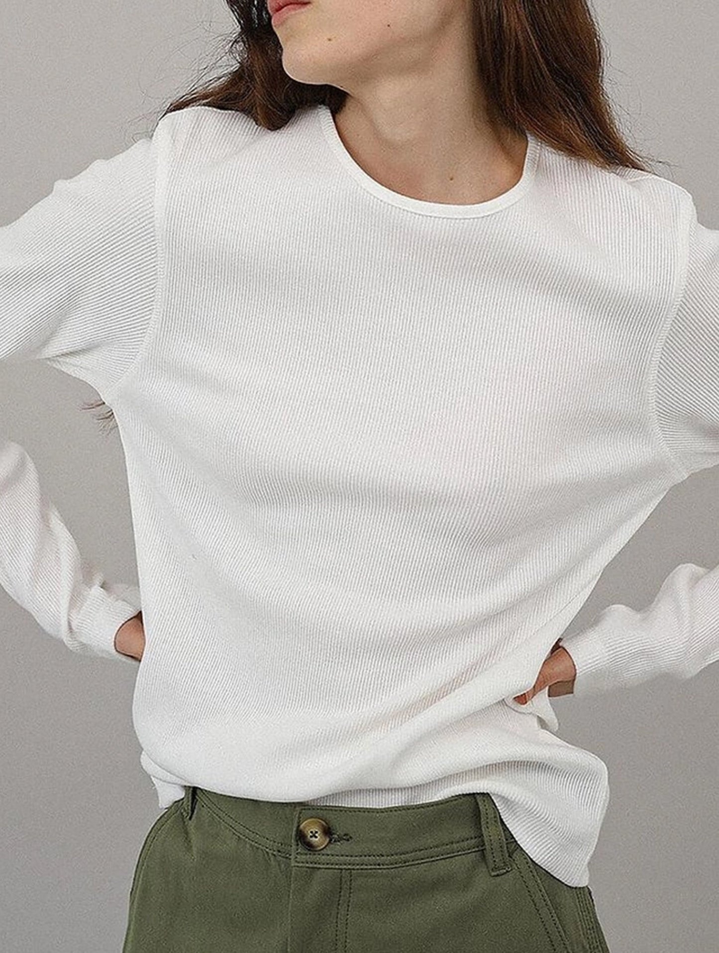 Soft base layer shirt long-sleeved T-shirt