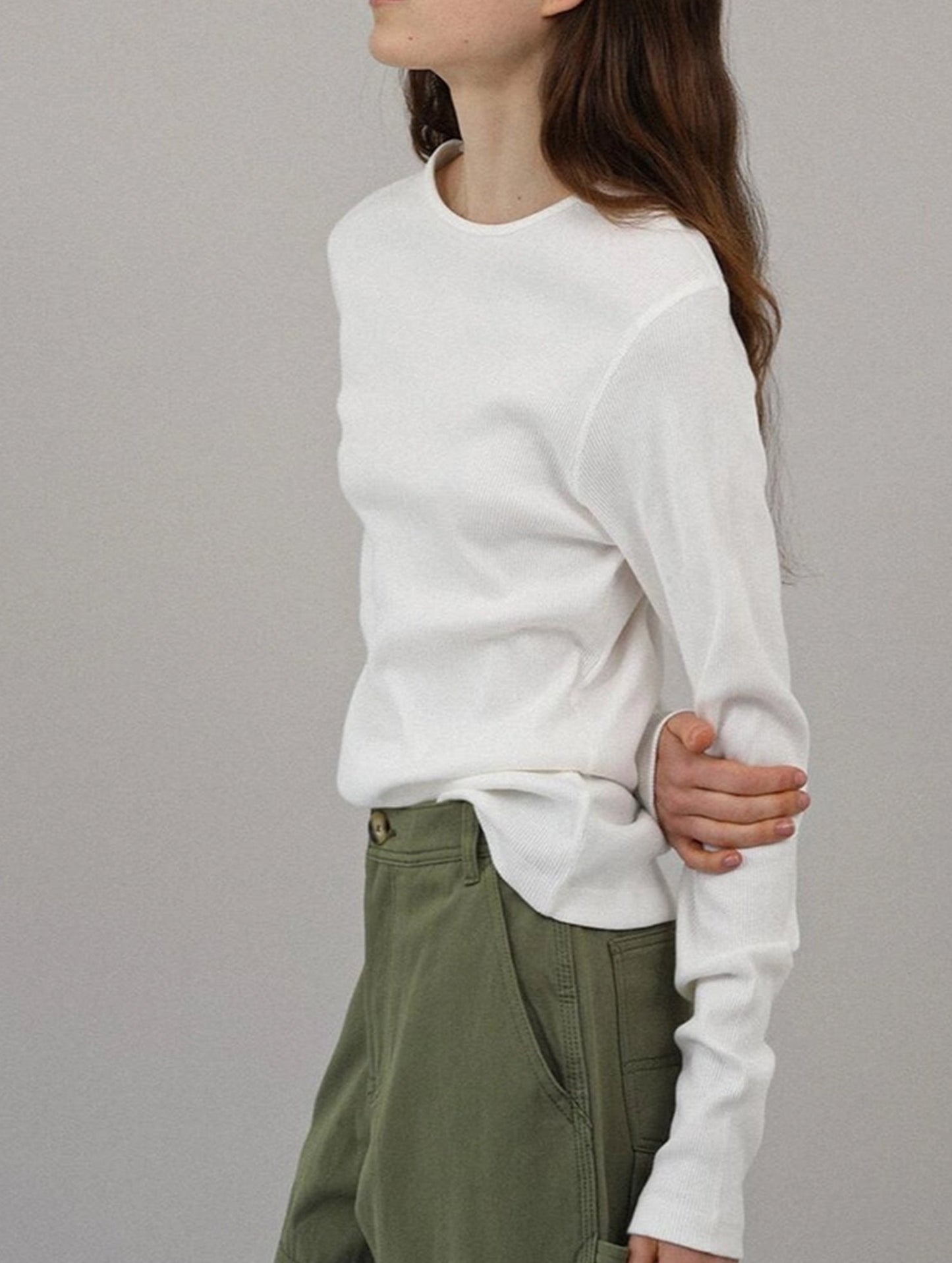 Soft base layer shirt long-sleeved T-shirt