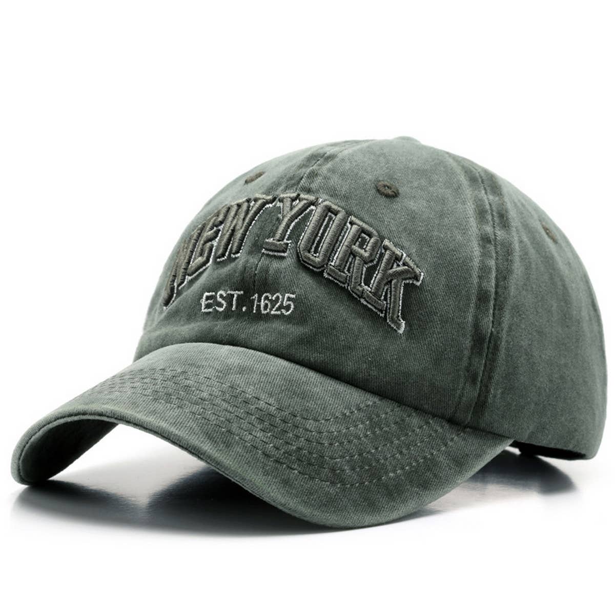 CWAH3229_NEWYORK COWBOY BASEBALL HAT WITH LETTERS