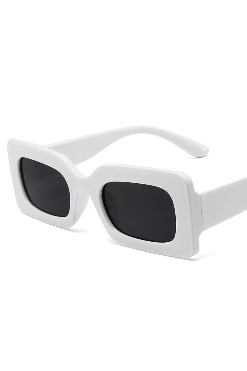 Trendy Small Square Jelly Sunglasses, Retro Style