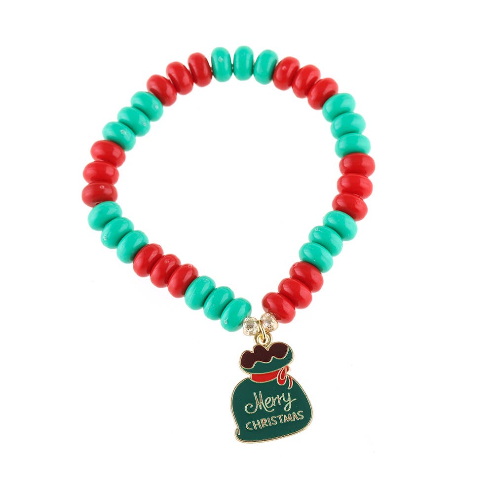 CHRISTMAS ABACUS BEADED COUPLE BEADED BRACELET