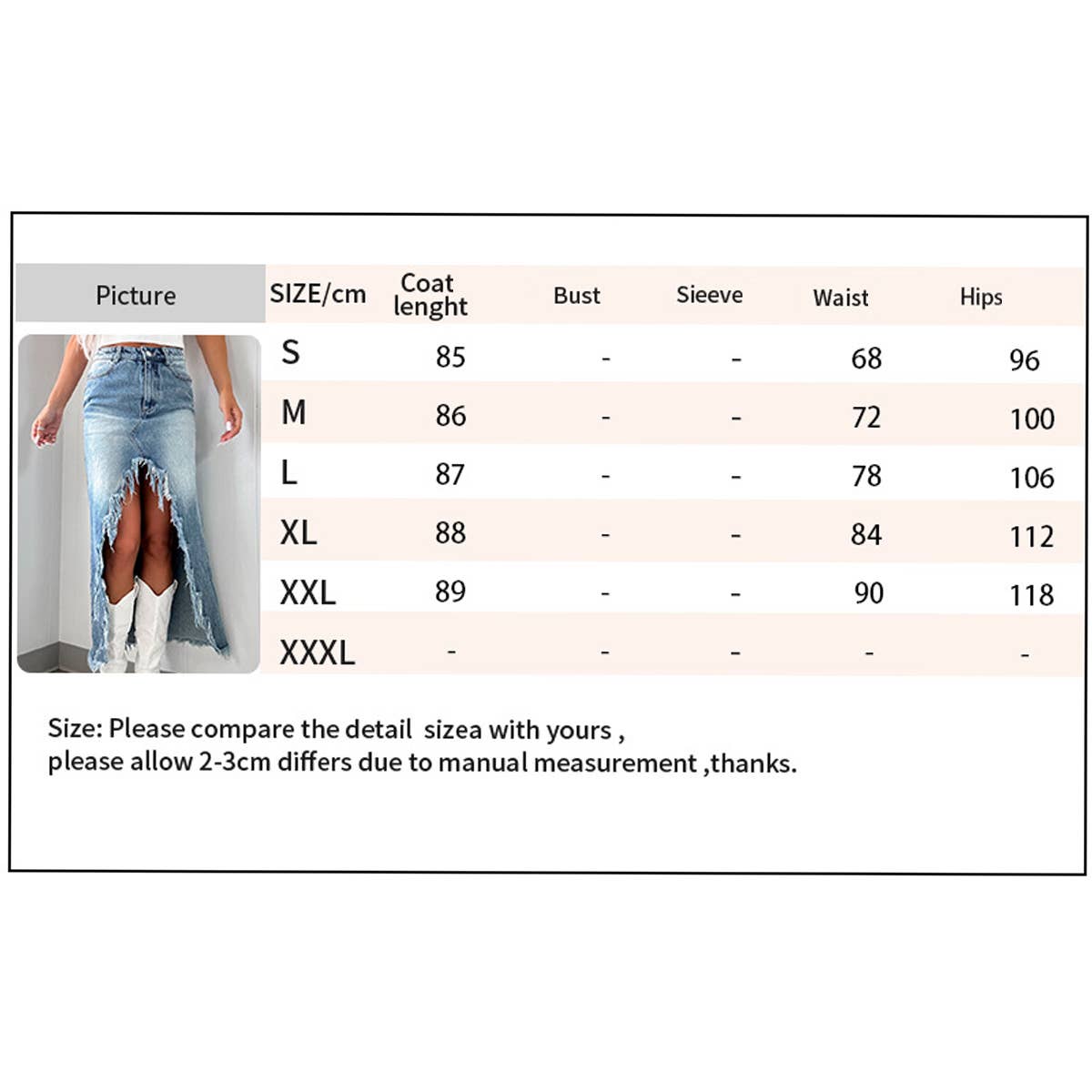 High-waisted frayed distressed denim split skirt