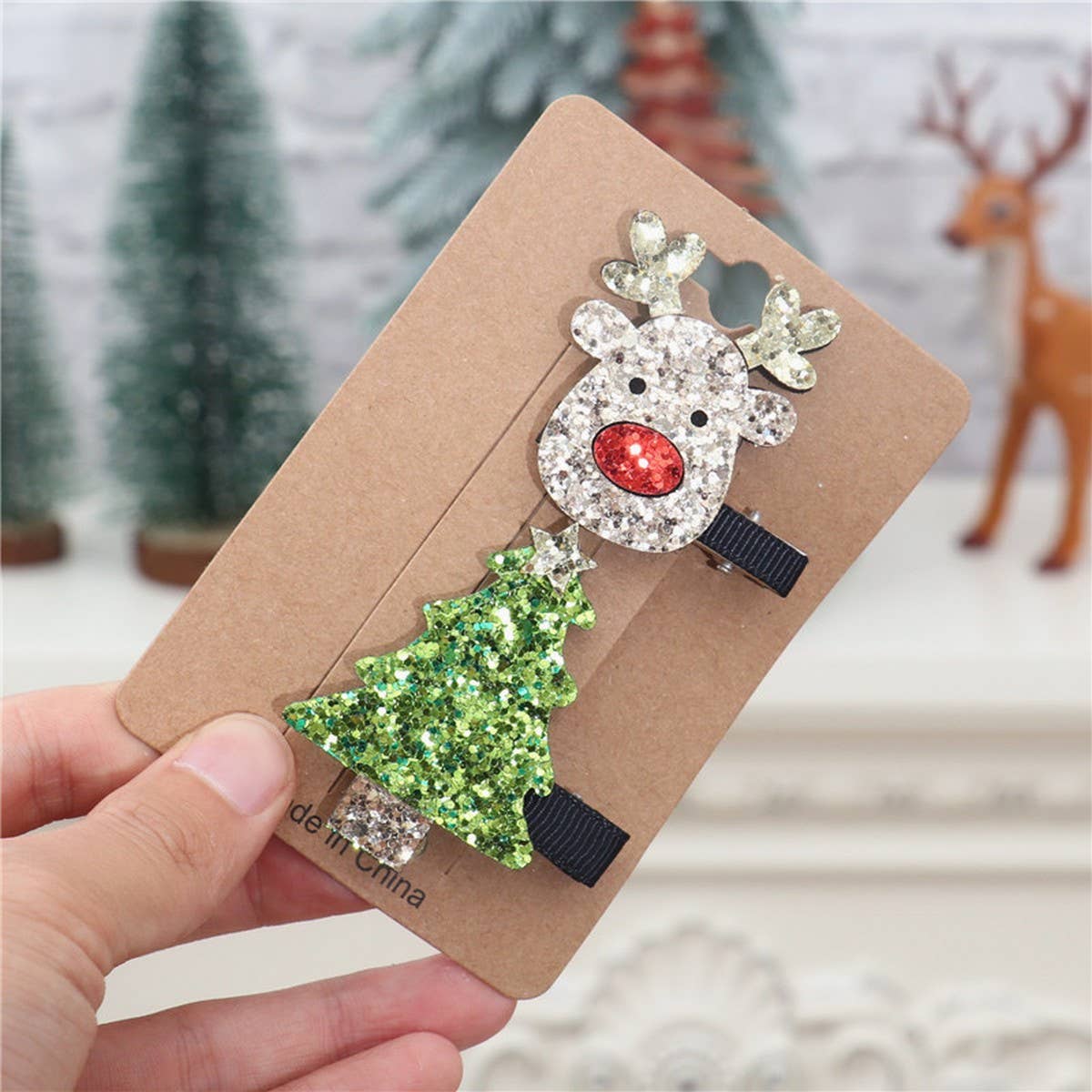 CHRISTMAS CHILDREN GIRLS HOLIDAY HAIR CLIP