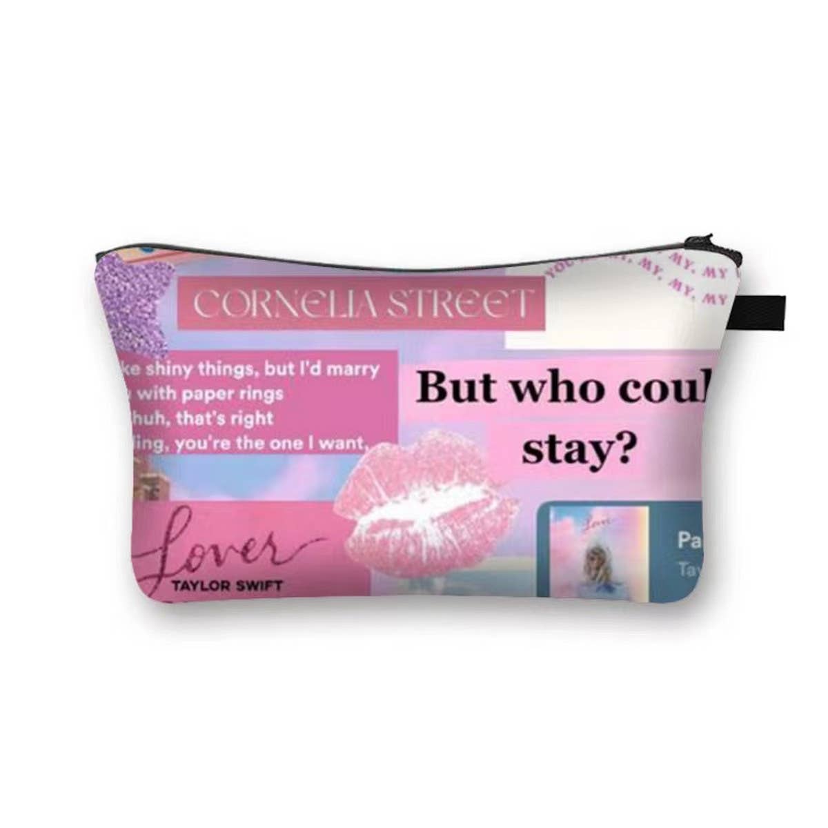 STYLISH PATTERNED WATERPROOF LINEN COSMETIC BAG_CWAB2257