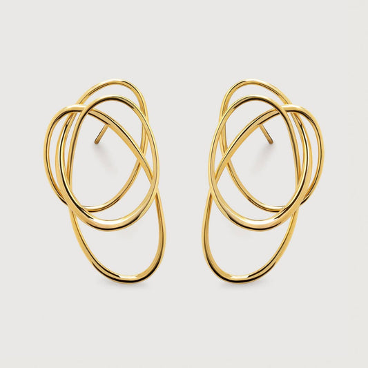 Irregular Lines Design Popular Exquisite Earrings