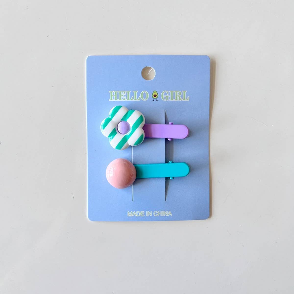 CHILDREN'S FLOWER ROUND BEAD HAIRPIN_CWAHA1821