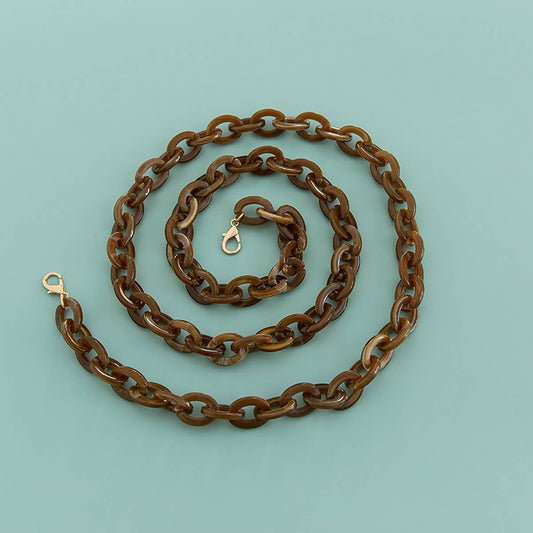 47" Oval 0.67*0.98" Acrylic Chain Bag Strap_CWMM5099