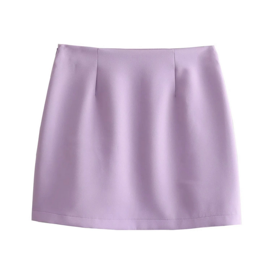 High Waist Mini Skirt with Bow, Chic Style