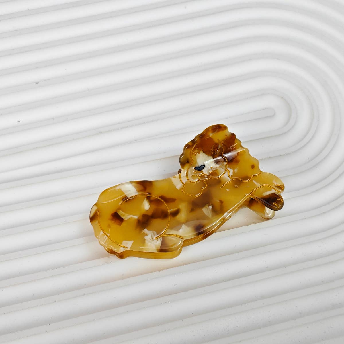 Cartoon Corgi Hair Claw Clip, Acetate Material_CWAHA6433