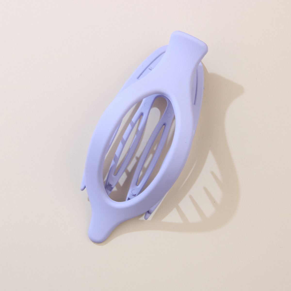 Glossy Matte Oval Hair Clip - Large Duckbill Style