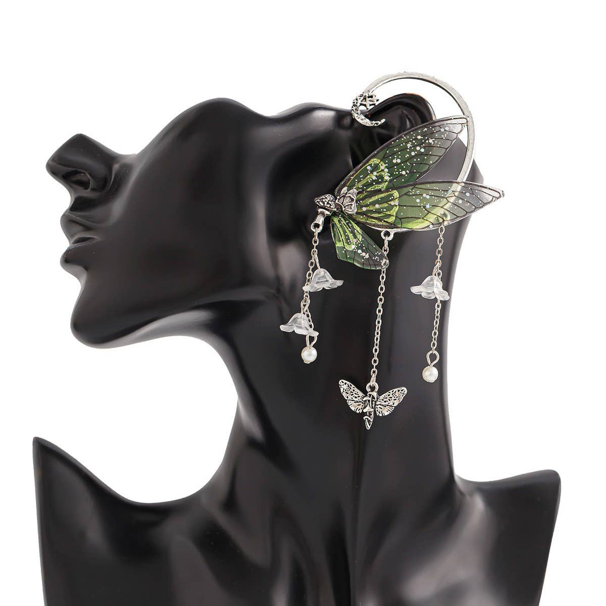 ELF EAR BUTTERFLY OUTLINE NON-PIERCING EARRINGS