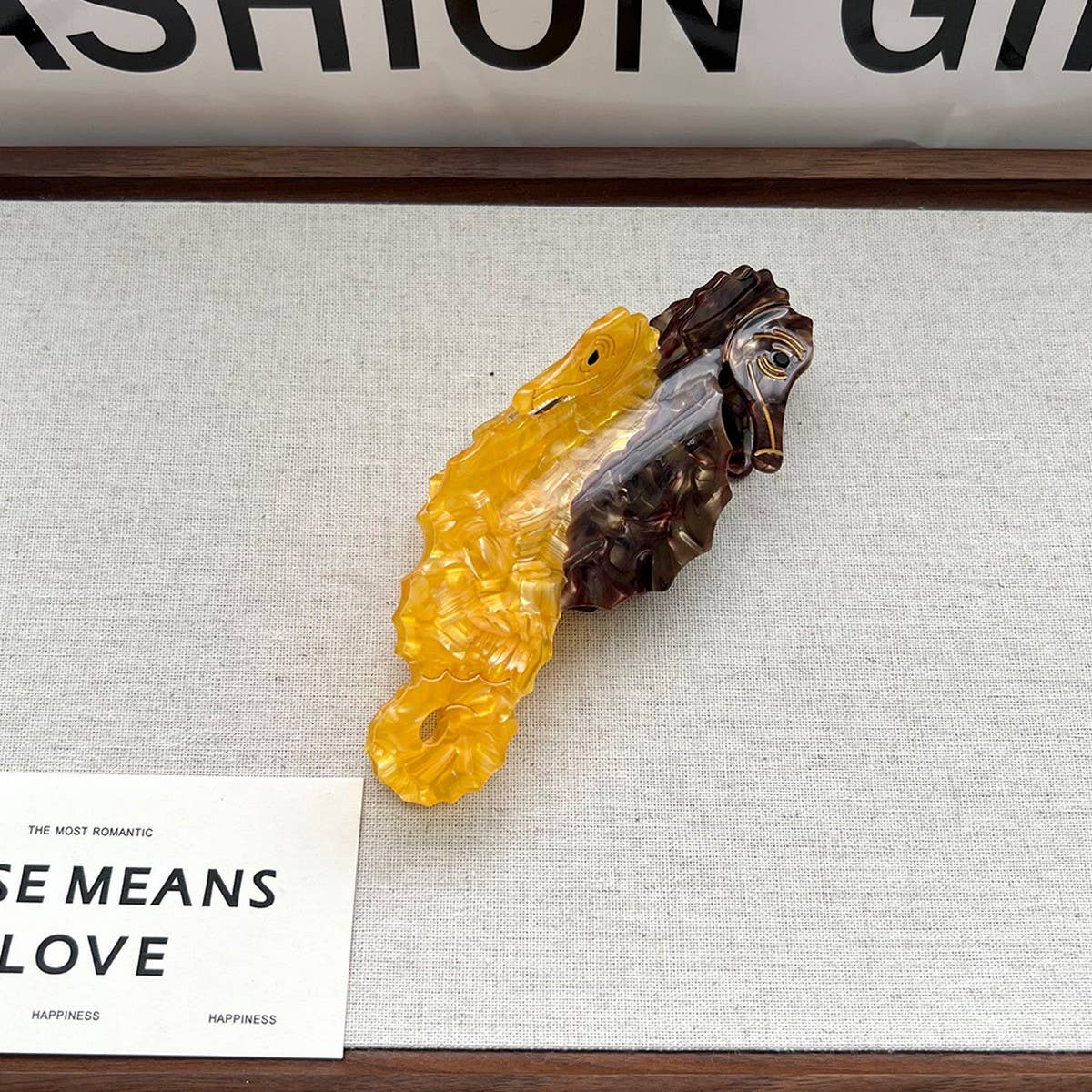 Cute Seahorse Acetate Shark Hair Claw Clip