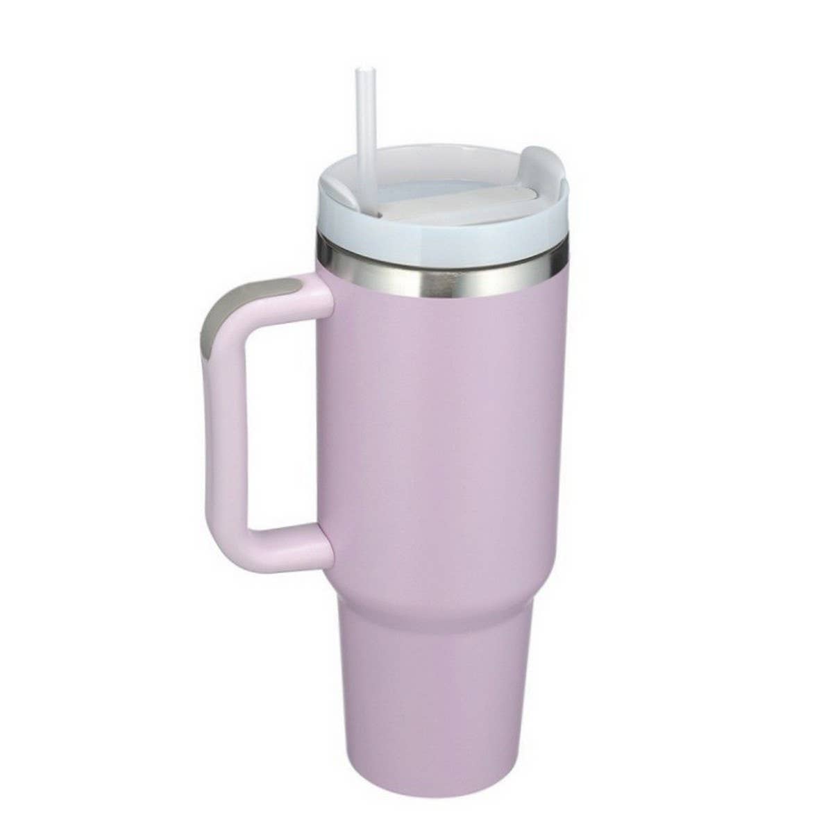 40oz Insulated Tumbler with Handle & Straw, Car Cup_CWMM7900