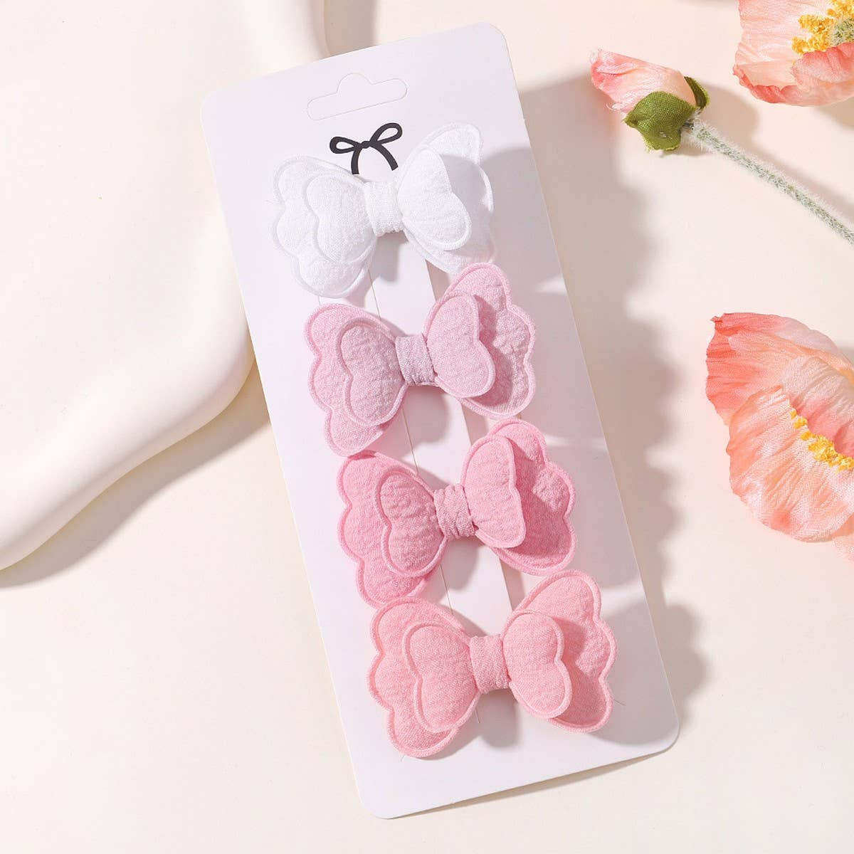 Double-Layer Butterfly Hair Clip Set for Kids