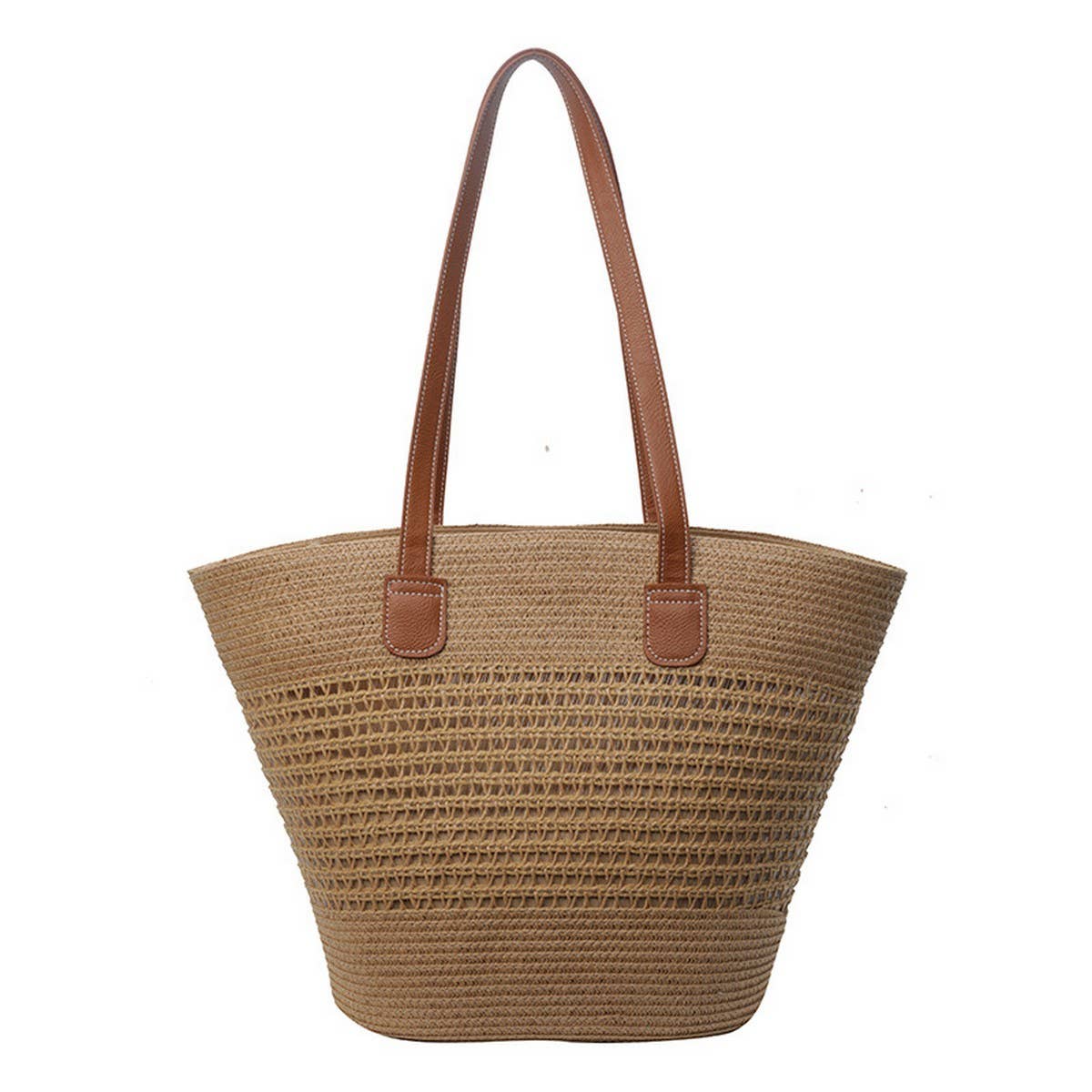 TEMPERAMENT HOLLOW WOVEN BEACH BAG_CWAB2315