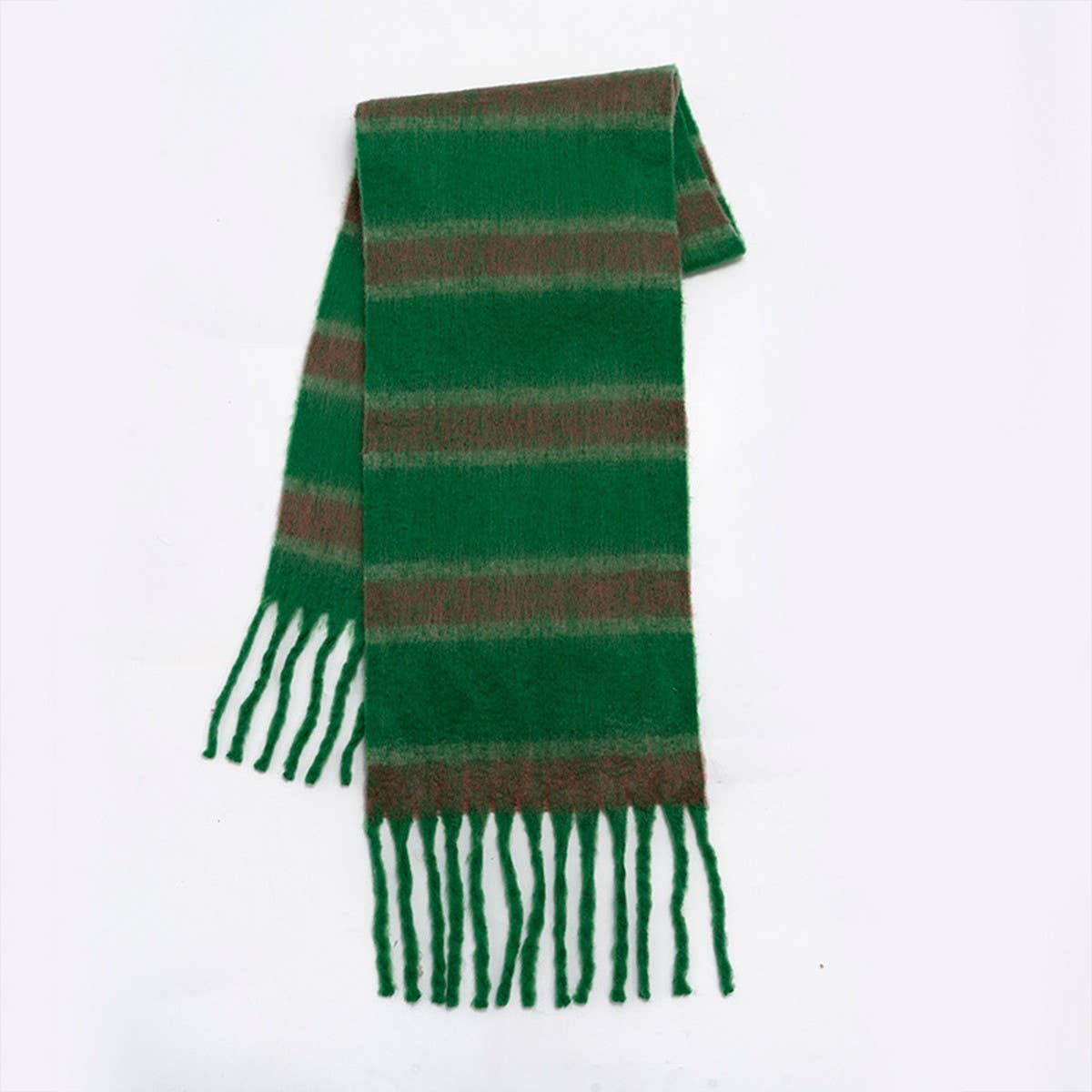 Retro Stripe Fleece Scarf ??Winter Warmth_CWASC2314