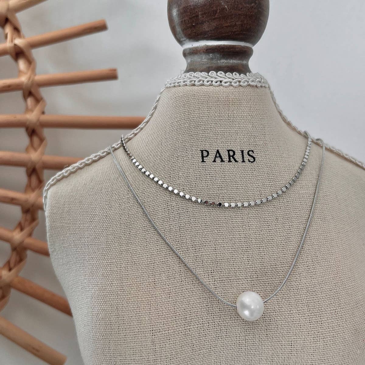 DOUBLE FRESHWATER PEARL NECKLACE