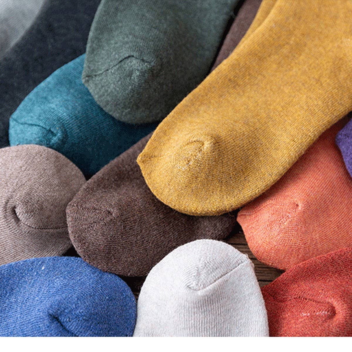 WINTER PLUS VELVET THICK WARM TERRY MID-TUBE SOCKS