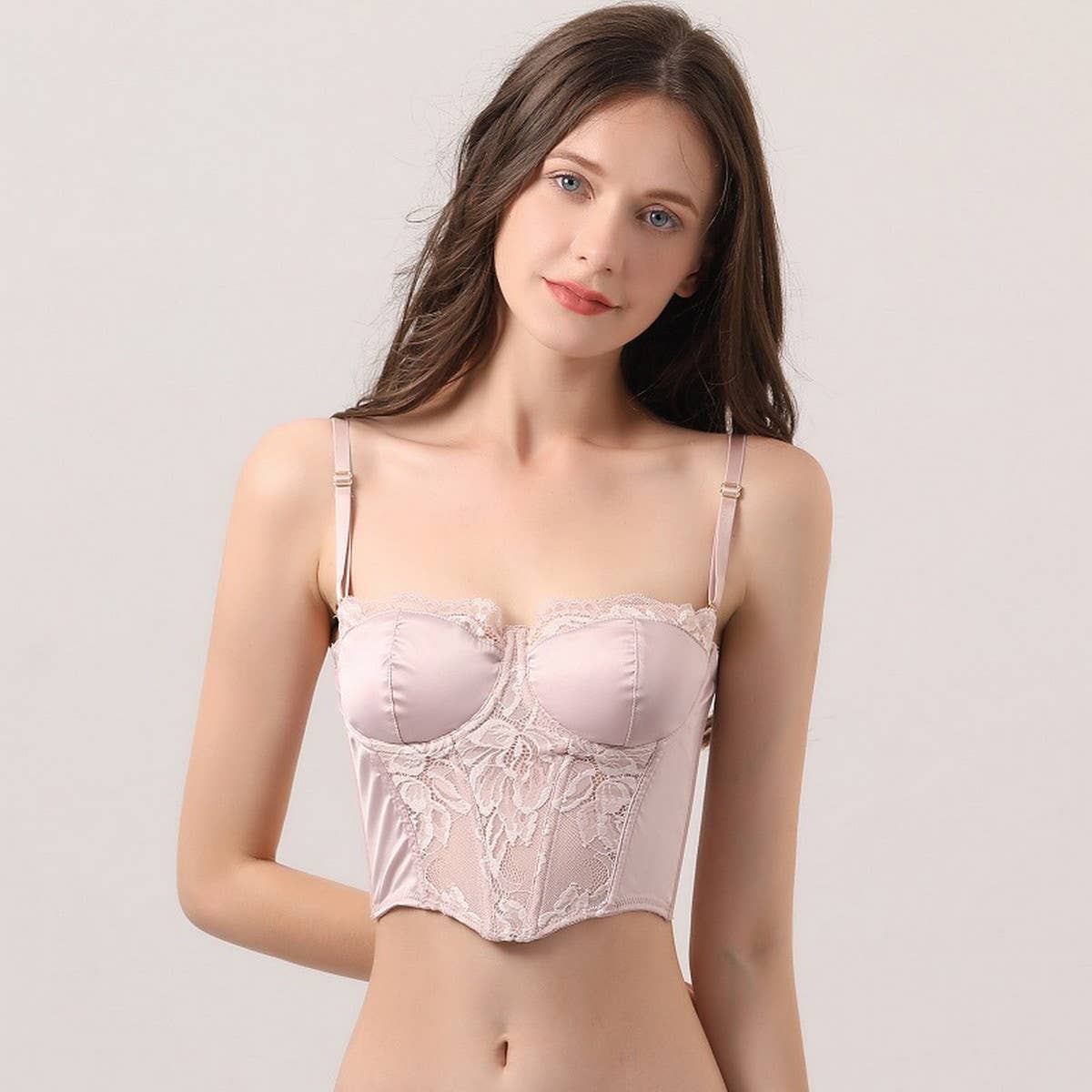 LACE EDGE SEXY LINGERIE SHAPING LONG BRA