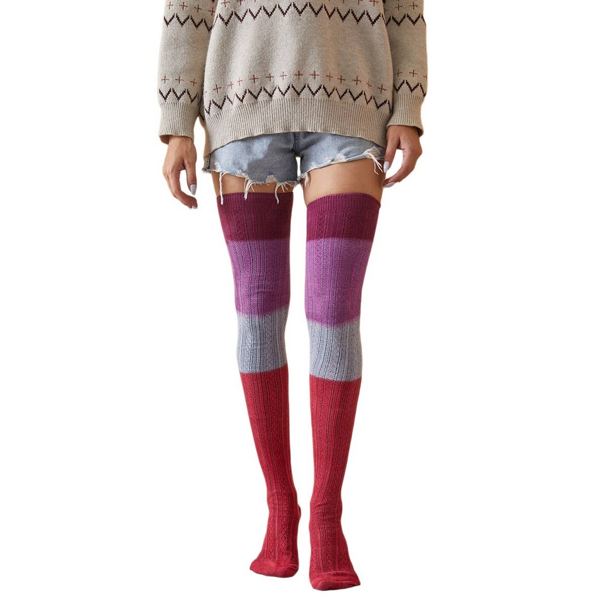 2024 NEW TIE-DYE COLORED LONG SOCKS_CWMS0857