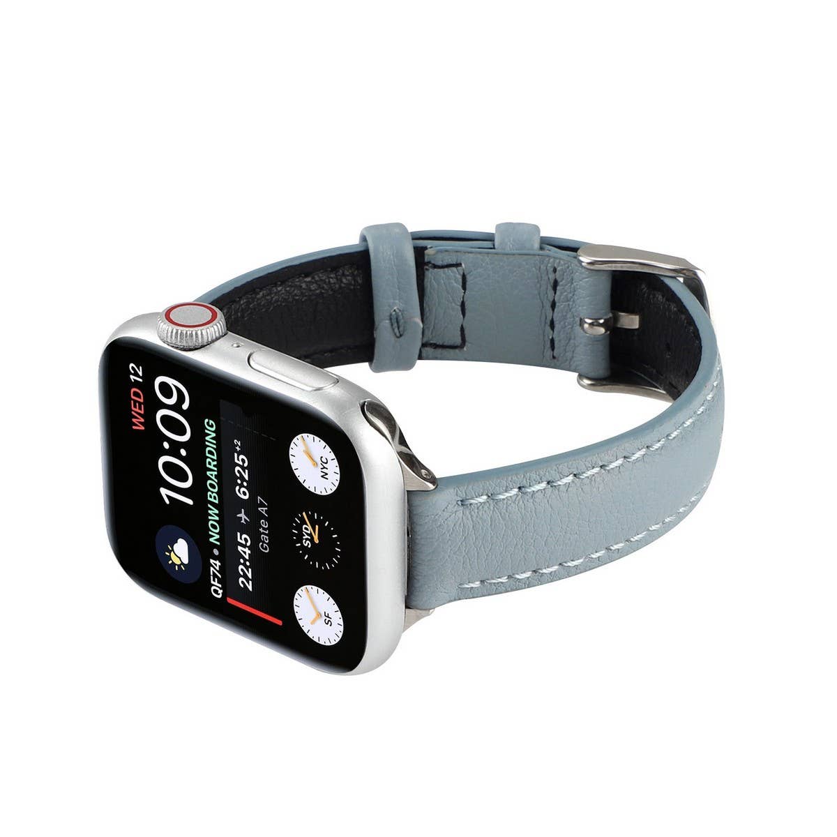IWATCH9-1SE WOMEN'S APPLE WATCH8 SLIM LEATHER STRAP