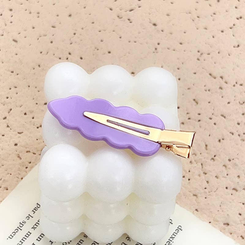 Acrylic dopamine scratch-free hair clips