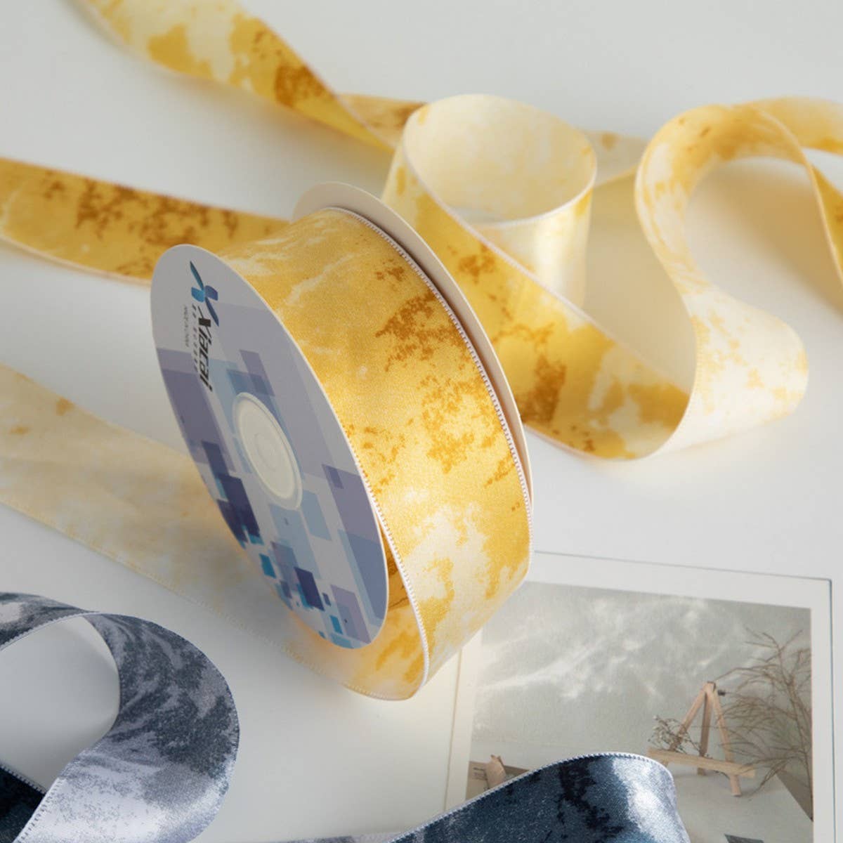 DIY FLORAL SILK GIFT PACKAGING RIBBON