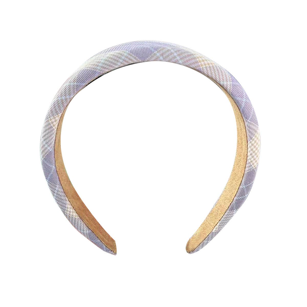 fresh checkered versatile and simple hair band