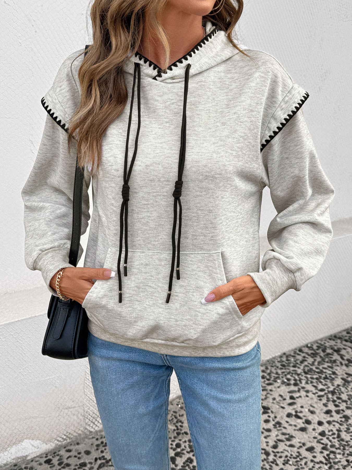 Two versatile long-sleeved hooded sweatshirts