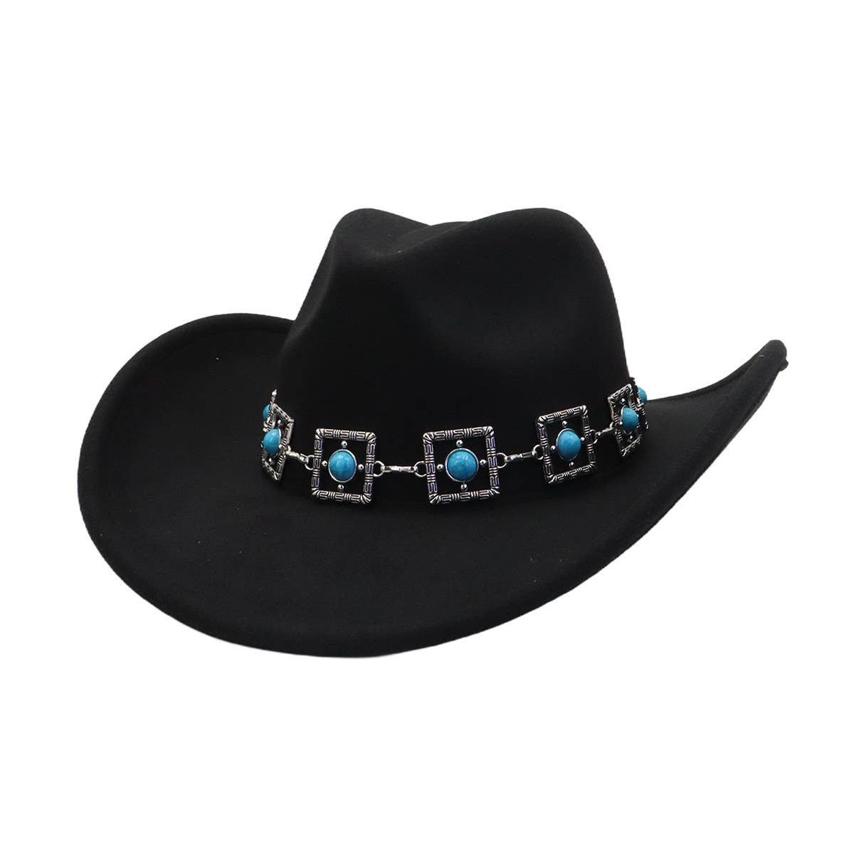 Unisex  Cowboy Fedora Hat Ethnic Style_CWAH04445
