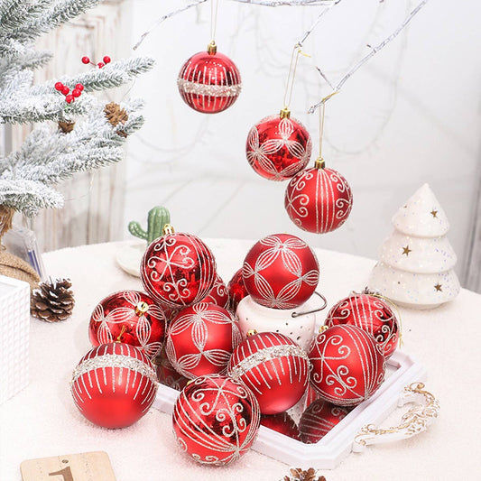 8cm Painted Electroplated Christmas Ball Ornament_CWMM9865