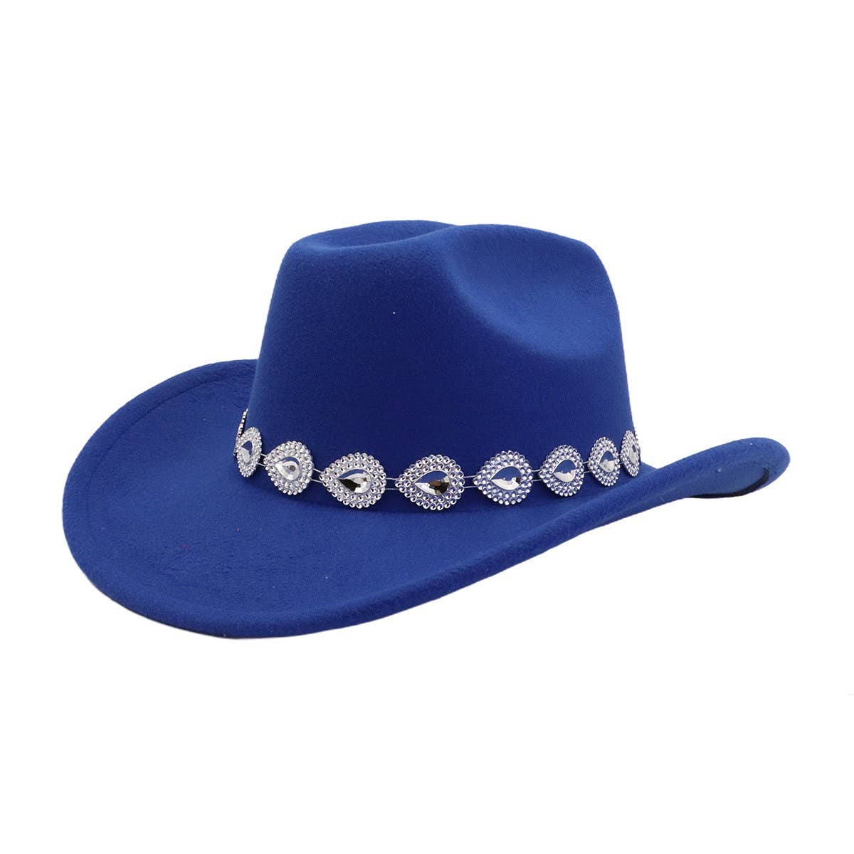 Unisex Western Cowboy Fedora Hat Ethnic Style_CWAH04468