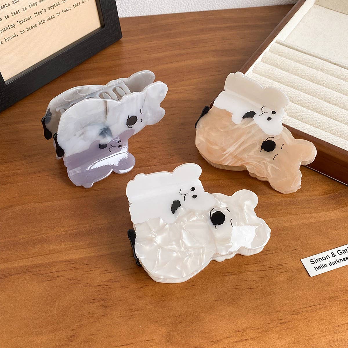 Cute Twin Koala Acetate Hair Clips Claws