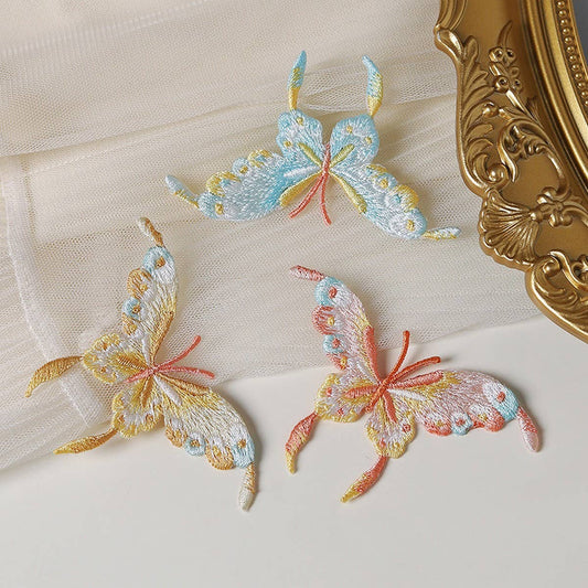 Dopamine Butterfly Embroidered Patch for Repair