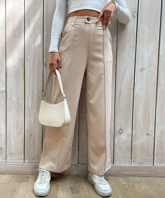 CASUAL PANTS SPLICED WITH COMMUTER STYLE PANTS