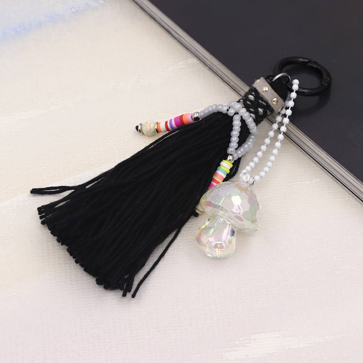 CUTE MUSHROOM TASSEL PENDANT KEYCHAIN
