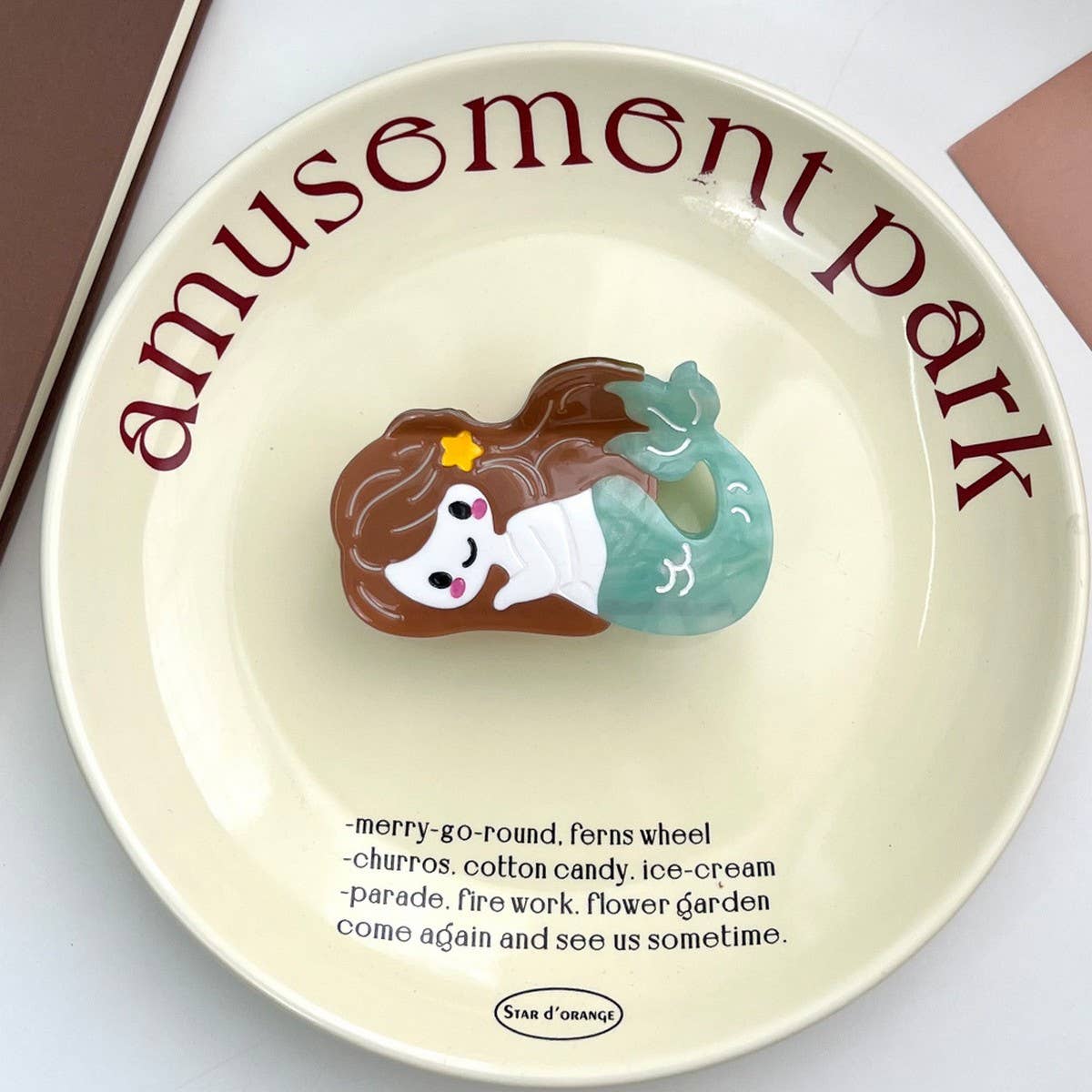 Fairy Tale Mermaid Acetate Claw??œStar Ocean Hairpin_CWAHA5906