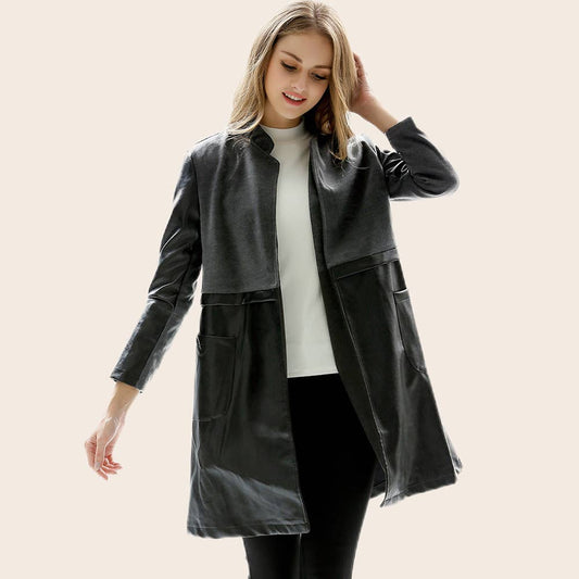Textured, casual and retro leather jacket