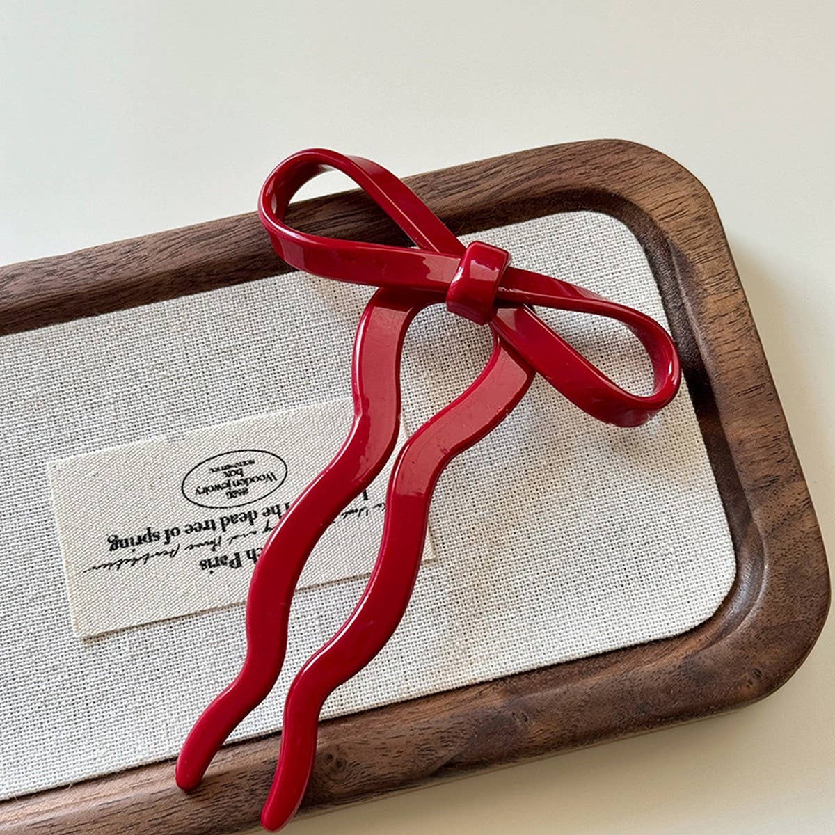 Elegant Bow U-Shaped Hair Stick - Sweet Bun Pin